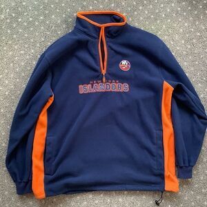 Vintage Lee‎ sport islanders fleece three quarter zip up